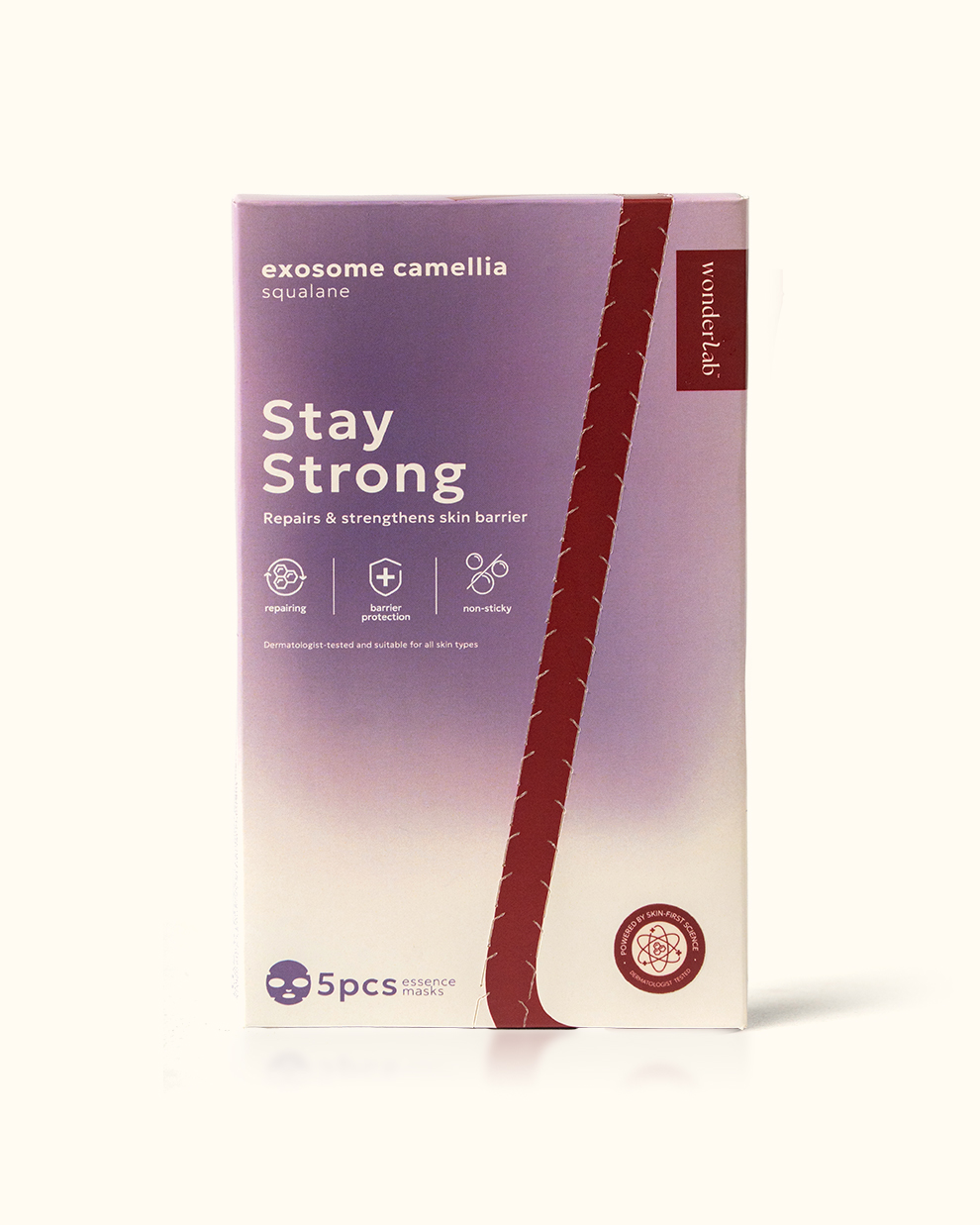 WonderLab Exosome Camellia Skin Strengthening Sheet Mask (5pcs/Box)