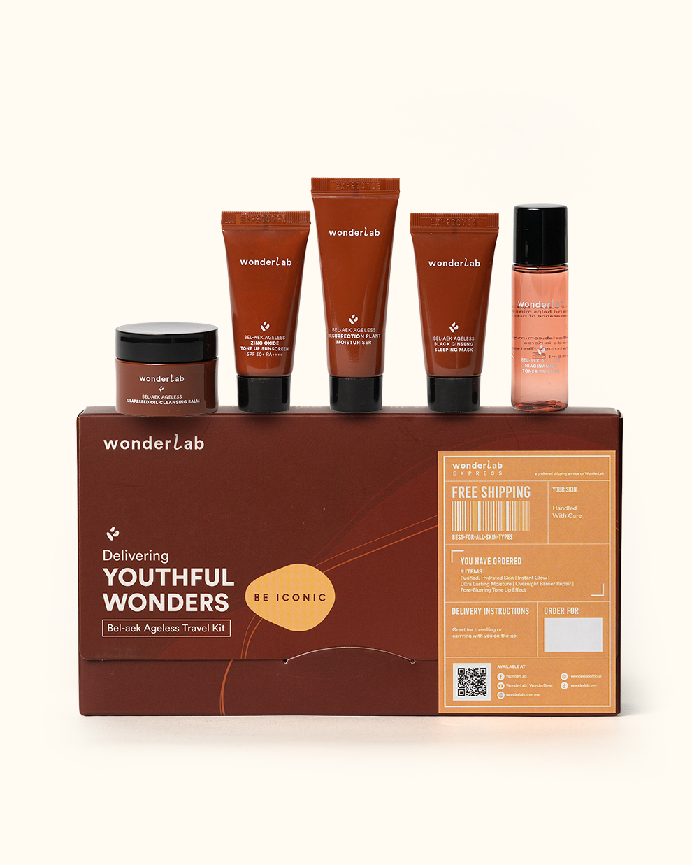 WonderLab Ageless Travel Kit Packed Set