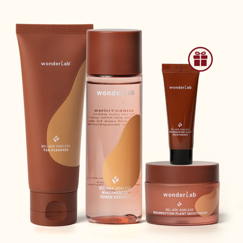 WonderLab Ageless Trio Set (TXA Cleanser + Toner Essence + Moisturiser)